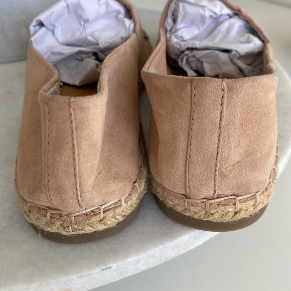 😍KENDALL & KYLIE Tan Suede Espadrille Flat w/ Metallic Toe 9! - Picture 8 of 8